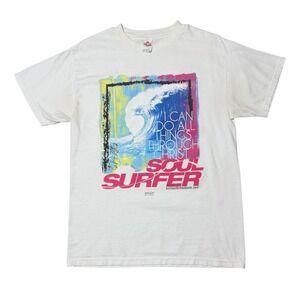 Vintage Y2K Soul Surfer Movie Promo Jesus Religious Surf Beach Graphic T-shirt